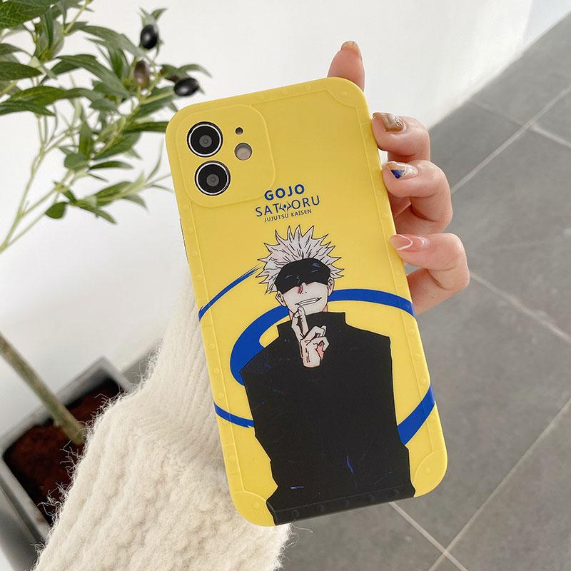 Чехол для телефона с рисунком аниме дзюдзюцу кайсен Юджи Итадори Фусигуро Мегуми для IPhone 13 12 11 Pro X XsMax XR 7 8Plus, милый мягкий чехол