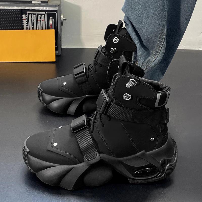 Мужская обувь Бесплатная доставка Обувь Высокий каблук Ботильоны Коричневые ботинки Натуральная кожа Мужские мотоциклетные ботинки Рабочая защитная обувь Мужская &