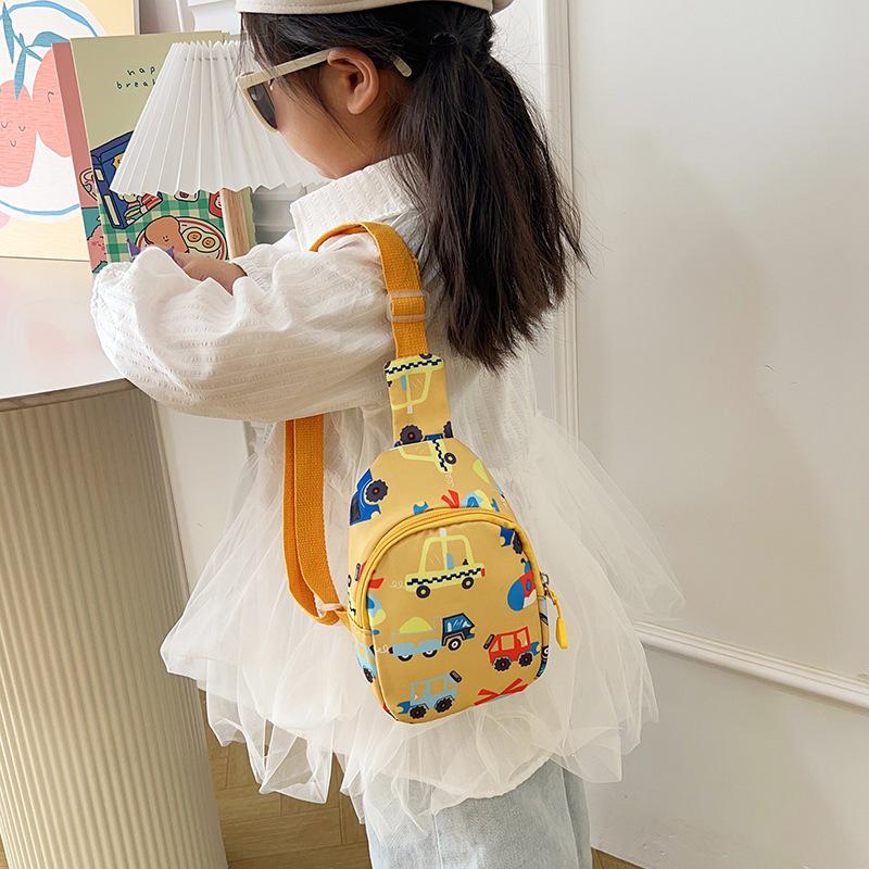 2026 Trendy Graffiti Car Chest Bag: Cute, Large-Capacity Snack & Backpack for Girls
