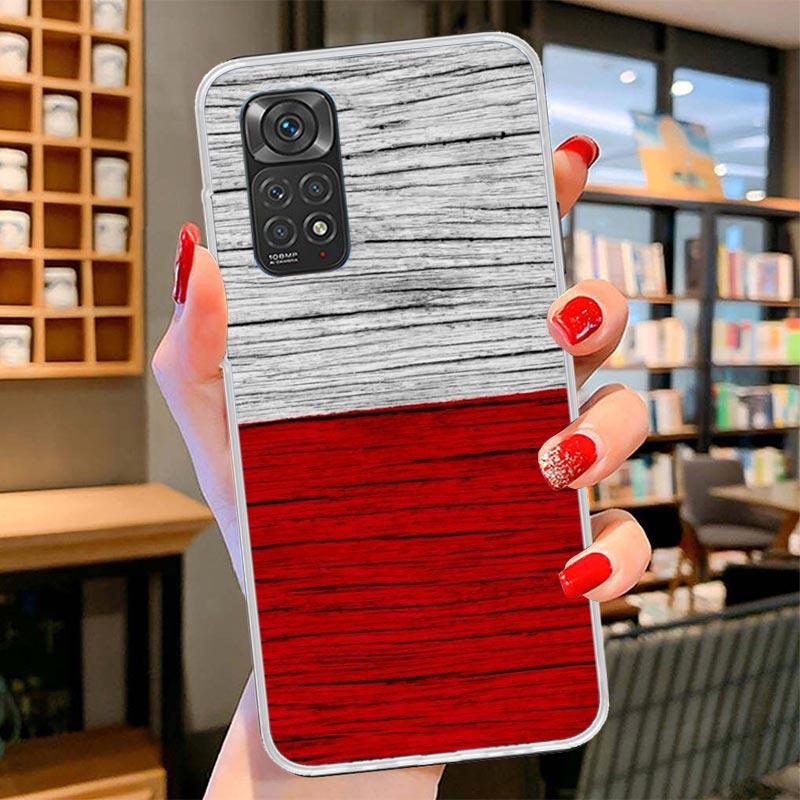 Чехол для телефона с флагом Польши для Xiaomi Redmi Note 15 14 13 12 11 10 Pro Plus 14S 12S 11S 11T 11E 10S Мягкий чехол-бампер Redmi No