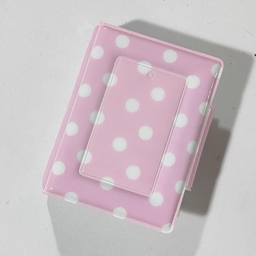 Polka Dot Photocard Binder 40 Slots Idol Picture Storage Book Portable Photo Album