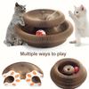 1pc Latest Magic Accordion Cat Scratcher Set with Fairy Wand & Bell - Durable Corrugated Paper Claw Grinder, Cat Accessories