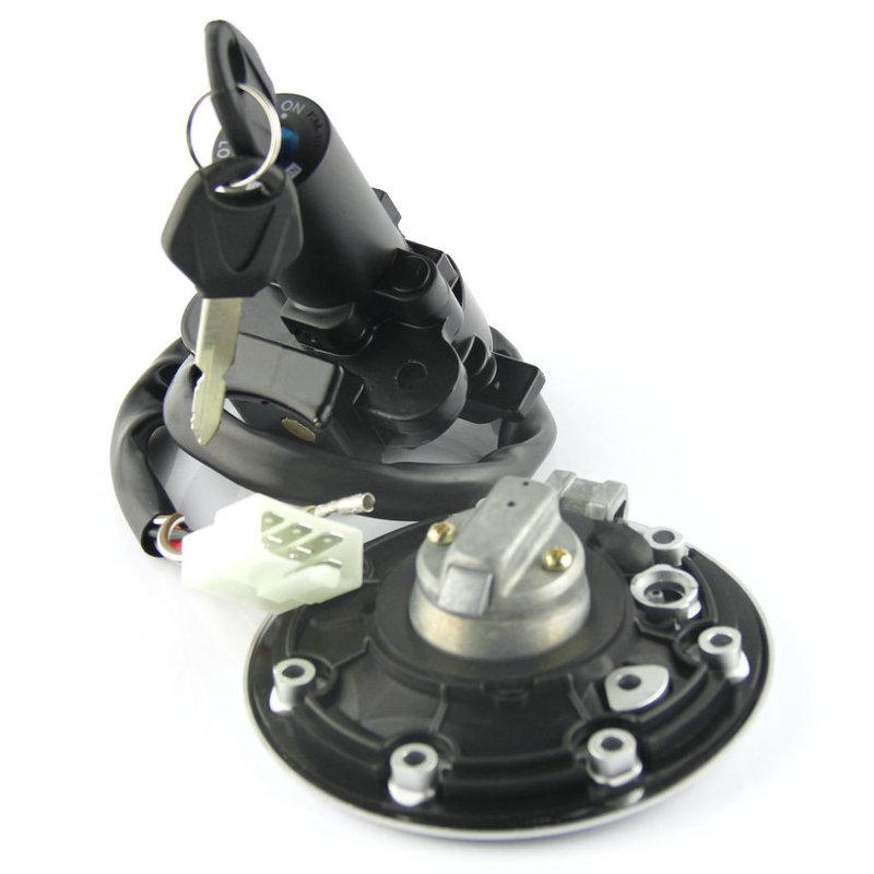 Motorcycle Ignition Key Switch Fuel Gas Cap Seat Lock Kit For Kawasaki ZX900 NINJA ZX-9R 1994 1995 1996-1999 ZX-7RR ZX-7R ZX750