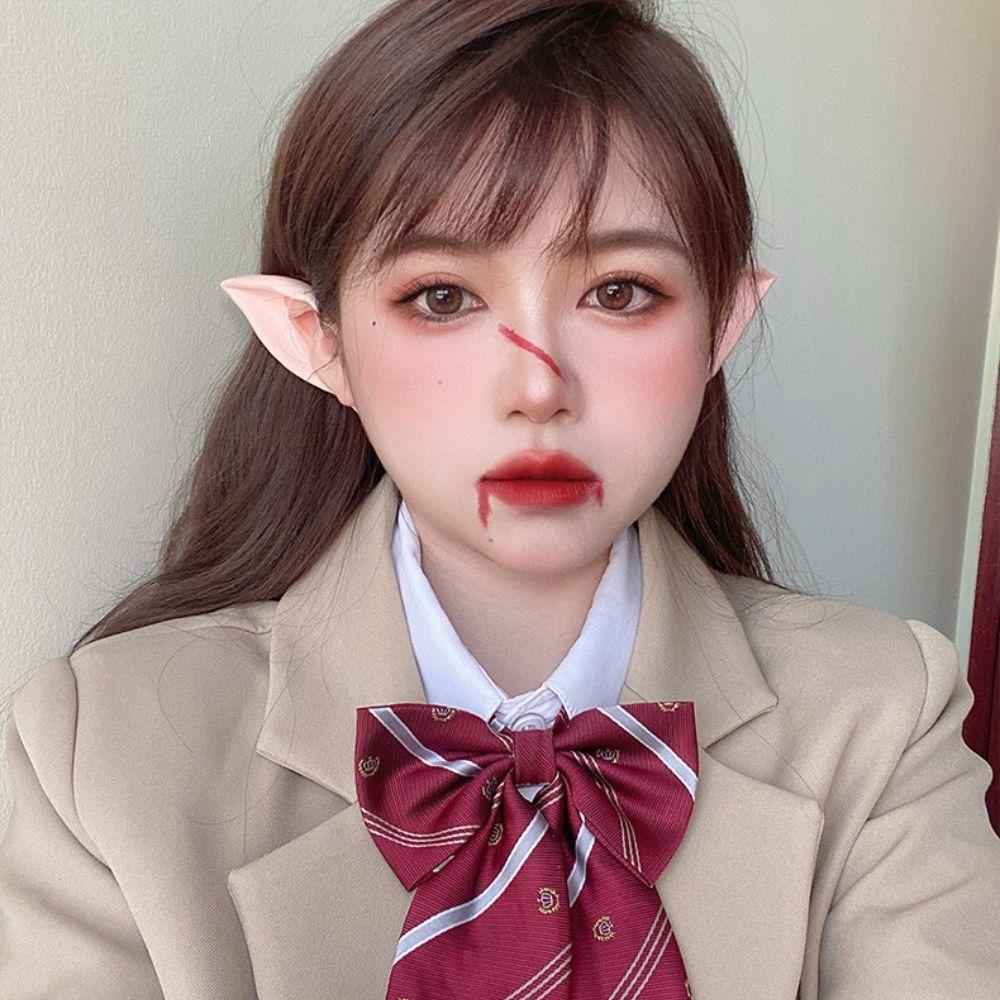 Cute Fairy Cos Accessories Role Play Ear Cuff Jewelry Women Earrings False Ears Elf Ears