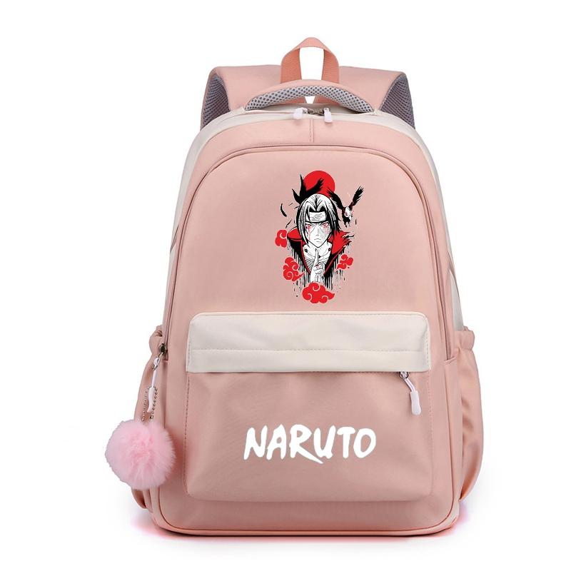 Аниме Наруто, нейлоновый милый мягкий рюкзак, школьная сумка для девочек-подростков, повседневная сумка для книг, мужская и женская дорожная сумка для отдыха