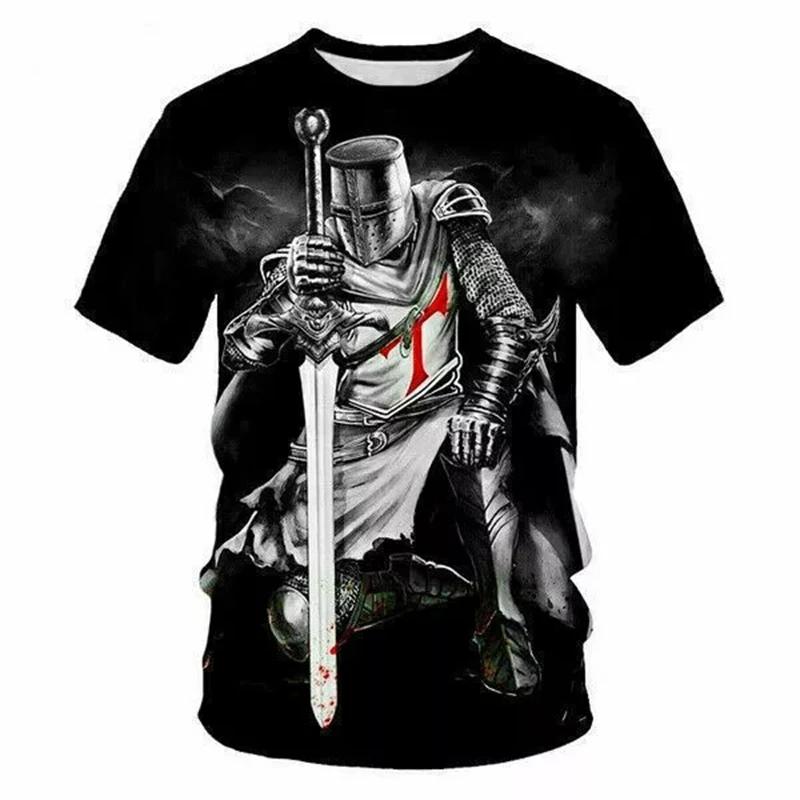 British Britain England Knights Templar Warrior United Kingdom UK MMA Boxing Muay Thai T-shirt Print 3D Unisex Training Gym Fitness Workout Sport