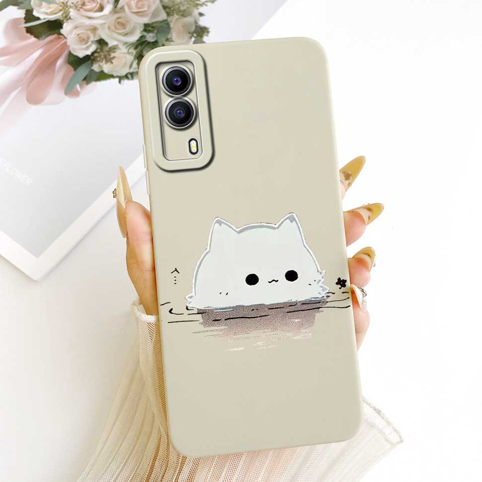 Чехол для vivo Y53s 5G V2111A с принтом популярных мультяшных животных, силиконовая задняя крышка для телефонов Vivo Y 53S 5G V2058 6.58" Capa