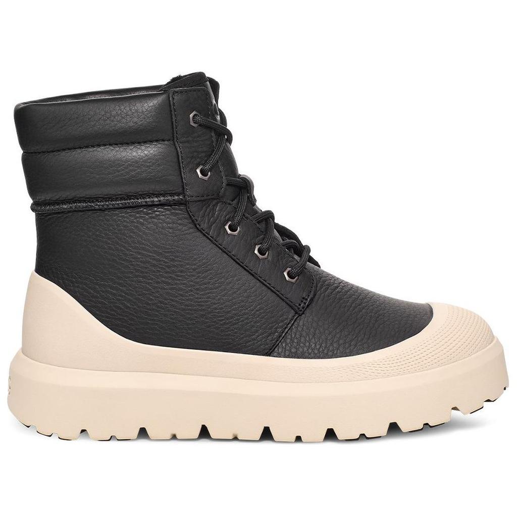 UGG Круглый носок плоские универсальные удобные короткие зимние ботинки мужские ботинки черные березовые 1158208-BCKBR