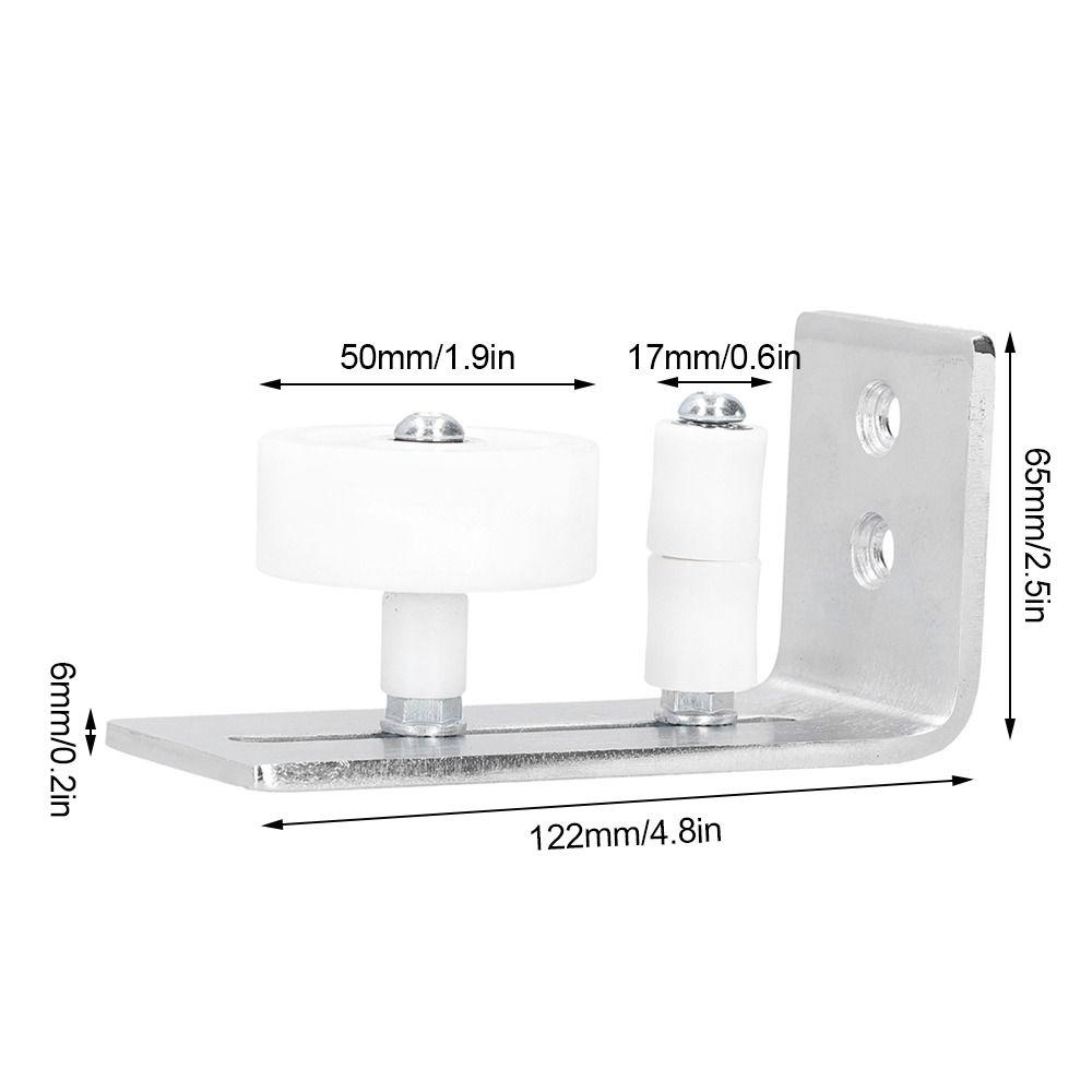 Carbon Steel Floor Guide Silver Sliding Door Hardwares Hardware Door Roller Guide Doors