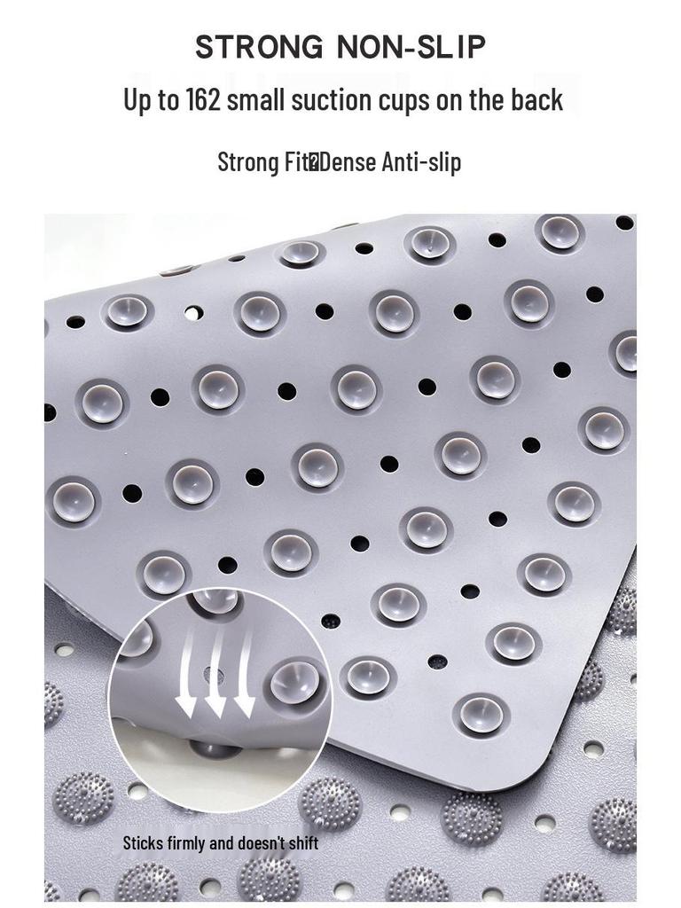 Секторный нескользящий коврик для ванной и душа с присосками