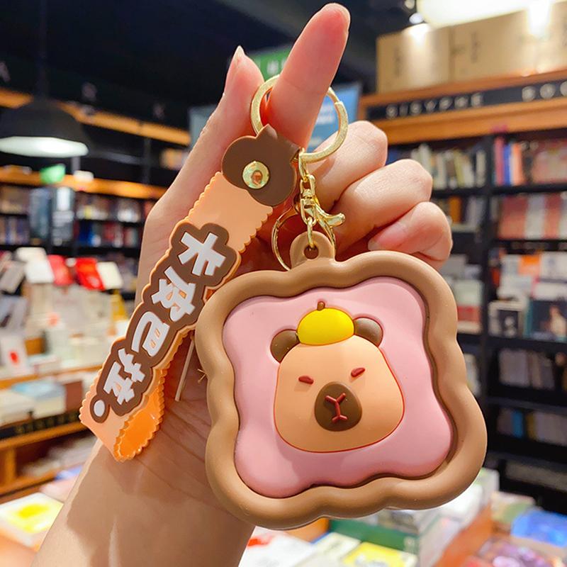 Кавайная капибара кошелек для монет мультяшный забавный аква дельфин брелок мини-сумка кулон креативная сумка для хранения наушников