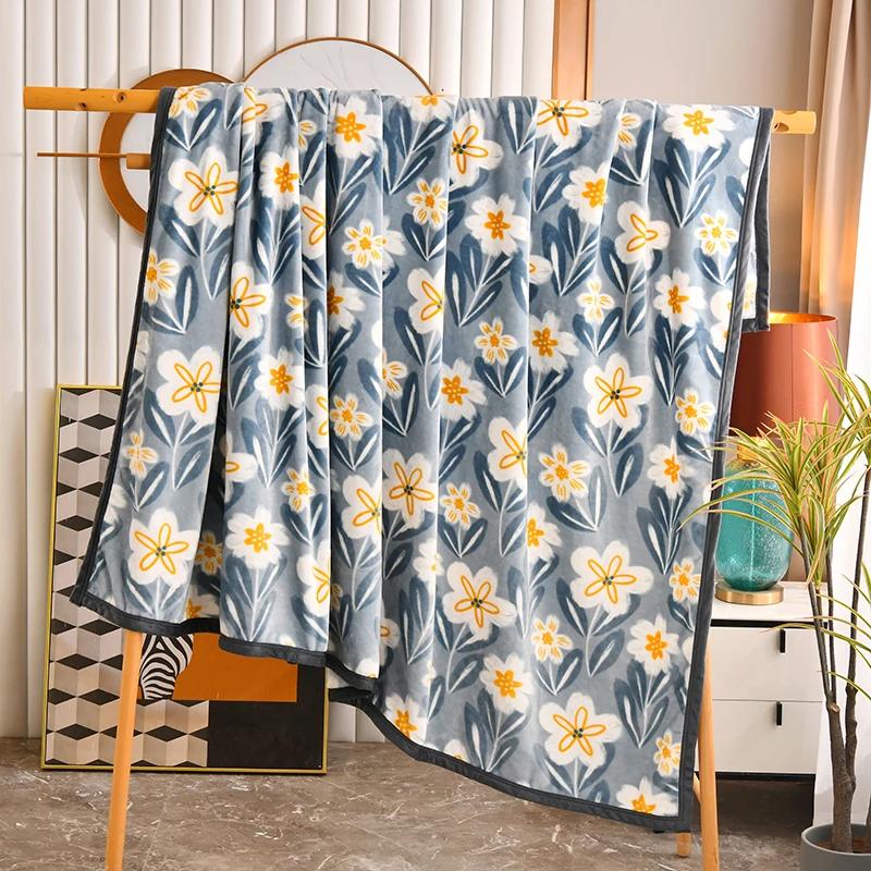 Белое цветочное одеяло, роскошное теплое, пушистое, мягкое, уютное фланелевое одеяло для дома, дивана, кресла, декоративное одеяло для спальни, кровати