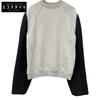 Maison Margiela 2019 S67GU0001 Gray X Black Sleeve Switch Sweatshirt Tops 46 Gray X blackUsed