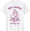 ICE Melts In a Melting Pot Vintage Retro Anti-ICE Unisex T-Shirt
