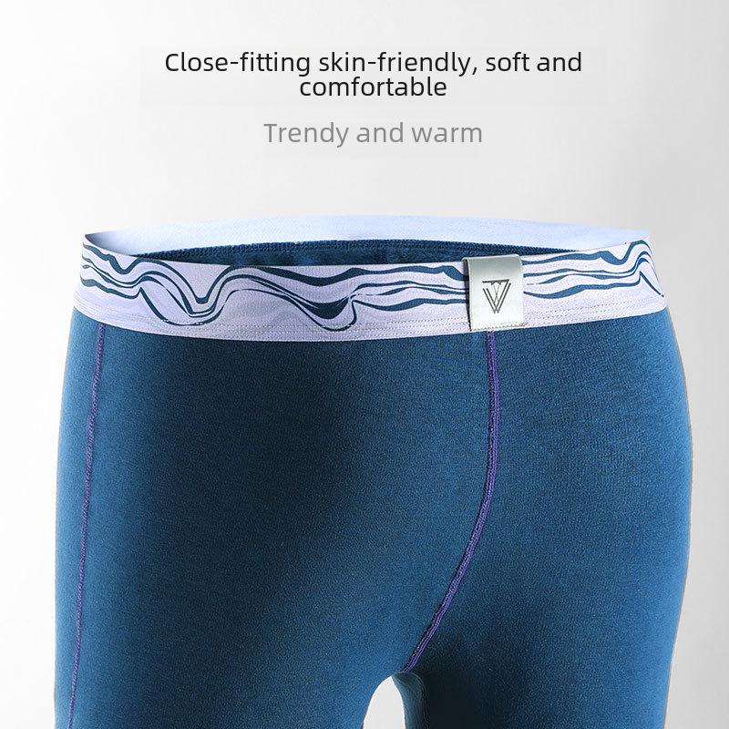 Мужские цельнокроеные брюки из толстого флиса: Теплые хлопчатобумажные колготки на зиму-осень