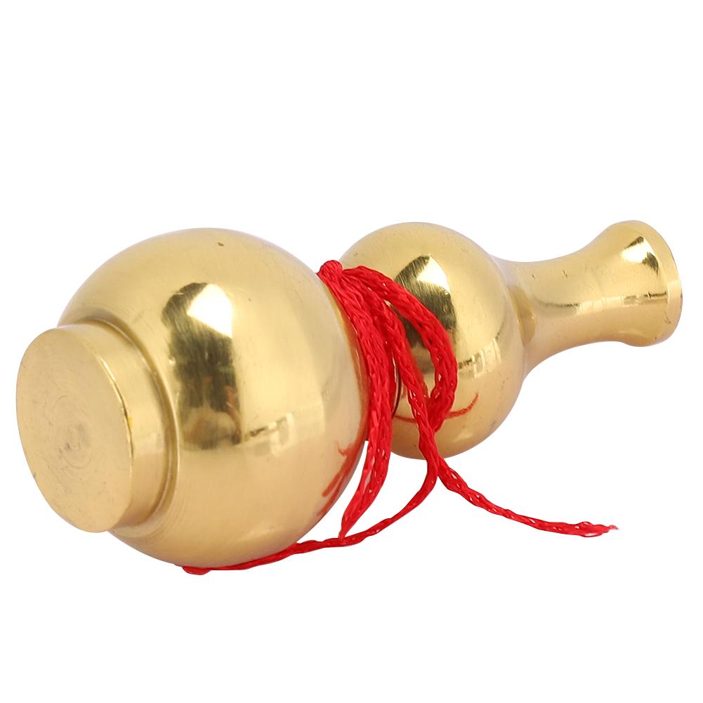 Brass Gourd Money Drawing Feng Shui Enhance Lucky Ornament Craft Buddhist Supplies
