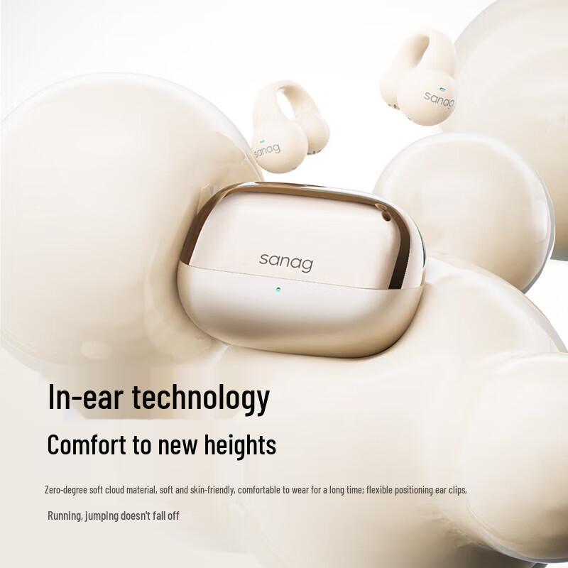 Sanag S2S Wireless Ear Clip Bluetooth Sports Earphones