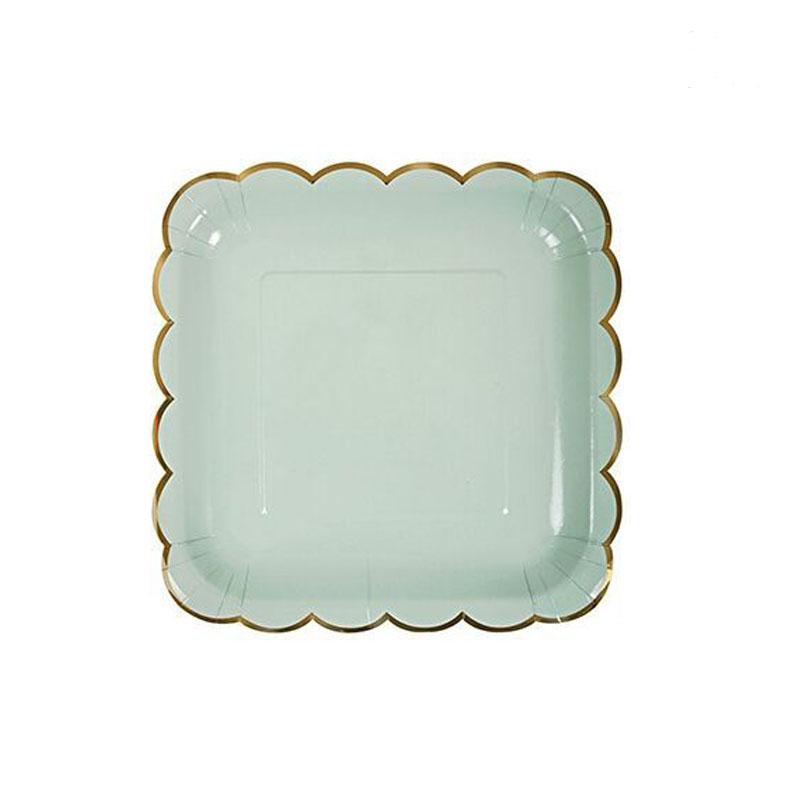 Одноразовые бумажные тарелки, кружевные стаканчики, горячее тиснение, кружевные десертные бумажные тарелки, столовая посуда, принадлежности для свадеб, дней рождения и вечеринок