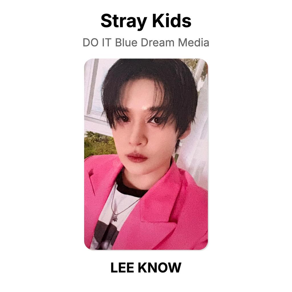 Stray Kids DO IT Blue Dream Media Официальная фотокарточка