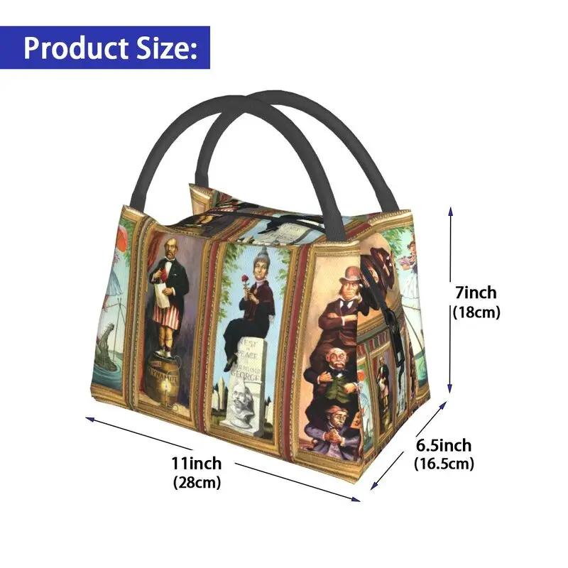 Индивидуальный заказ Haunted Mansion Stretching Lunch Bags Women Термосумка-холодильник Изолированная Ланч-бокс для работы, пикника или путешествий