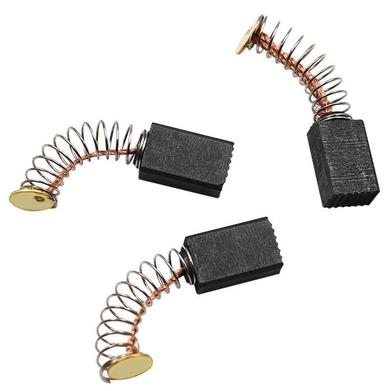 Комплект из 2 угольных щеток для электрической шлифовальной машины и дрели — совместимы с молотком, рубанком и ручным инструментом, в комплект входит маленькая пружина.