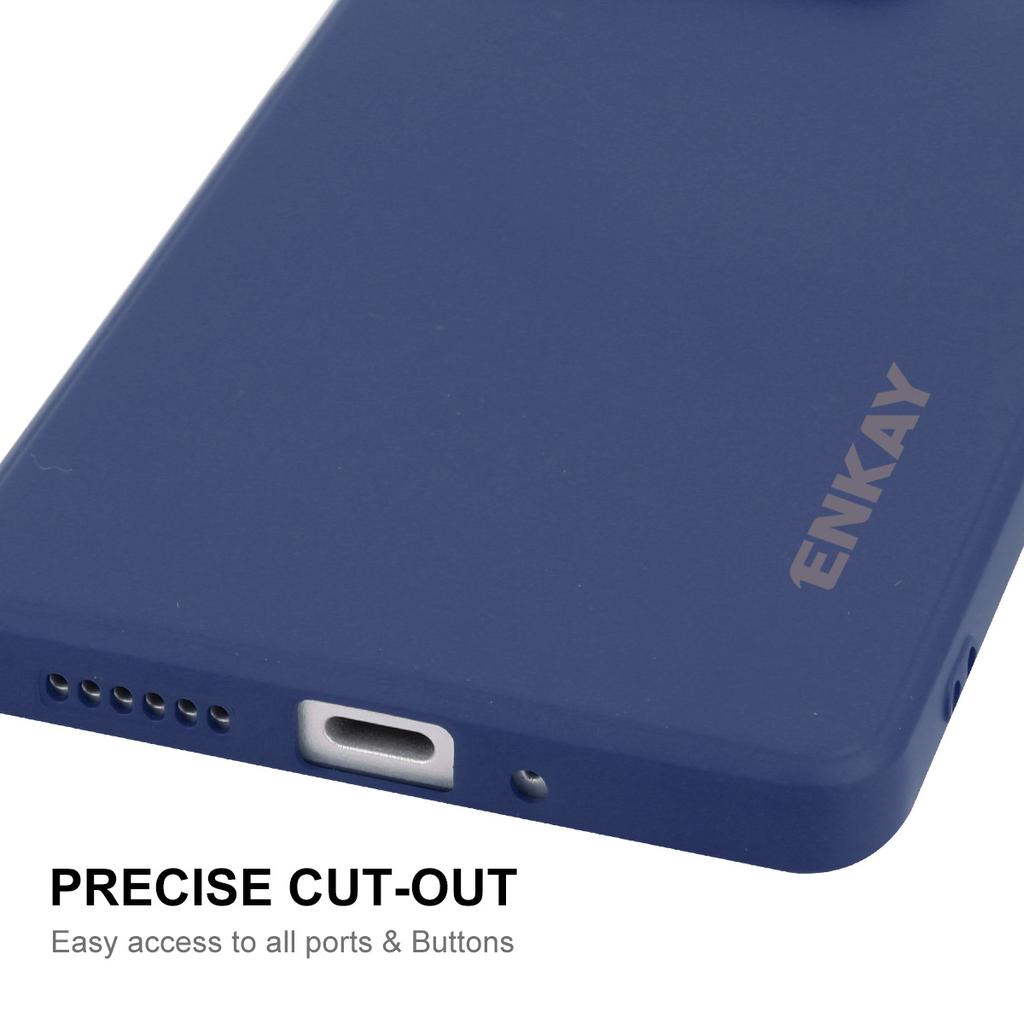 For Xiaomi Redmi Note 13 Pro 5G/Xiaomi Poco X6 5G Silicone Case Straight Edge Phone Cover+9H Glass Protector