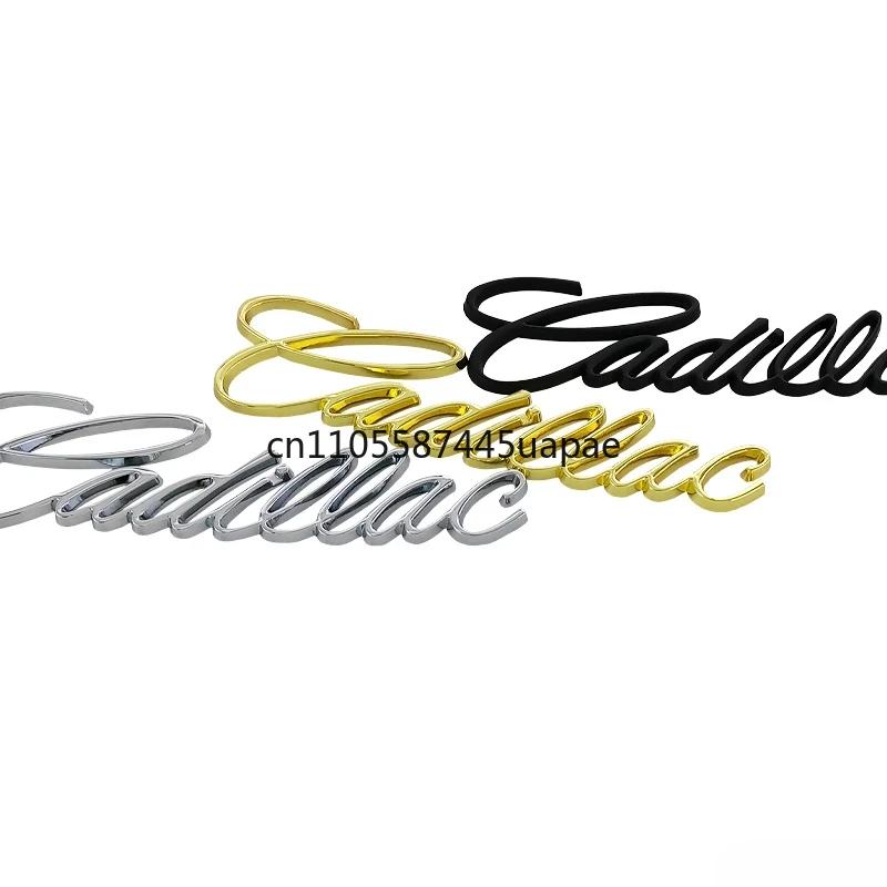 YTSG1 3D Metal Letter Car Tail Sticker Fender Side Trunk Badge For Cadillac ATS BLS CTS EXT SLR SRX STS XT4 XTS XT6 Escalade Deville