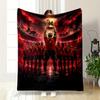 Victorious Soccer Team Celebration Patterned Flannel Blanket Perfect for the Bedroom Living Room, Sofa, or a Little Nap