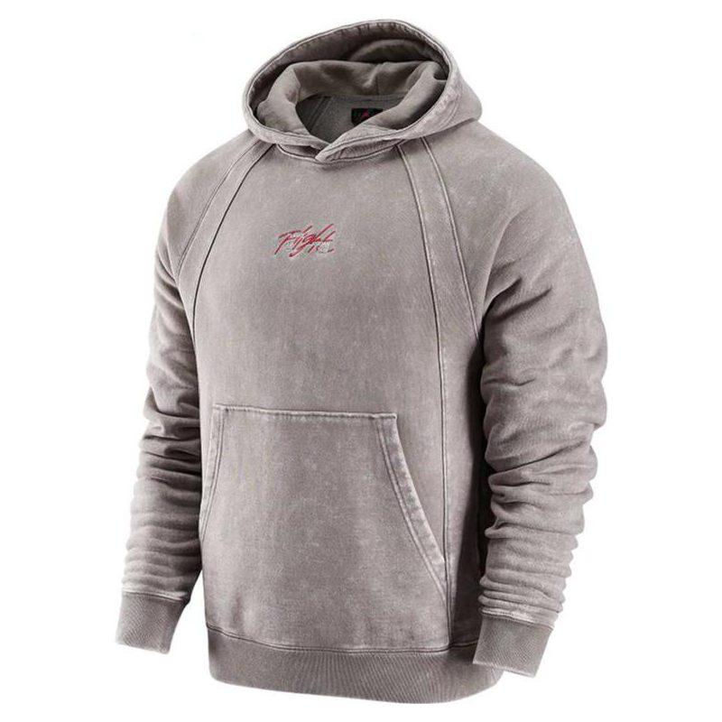 Jordan Sweatshirts Men's Gray Hooded Moderate Regular DJ0208-016