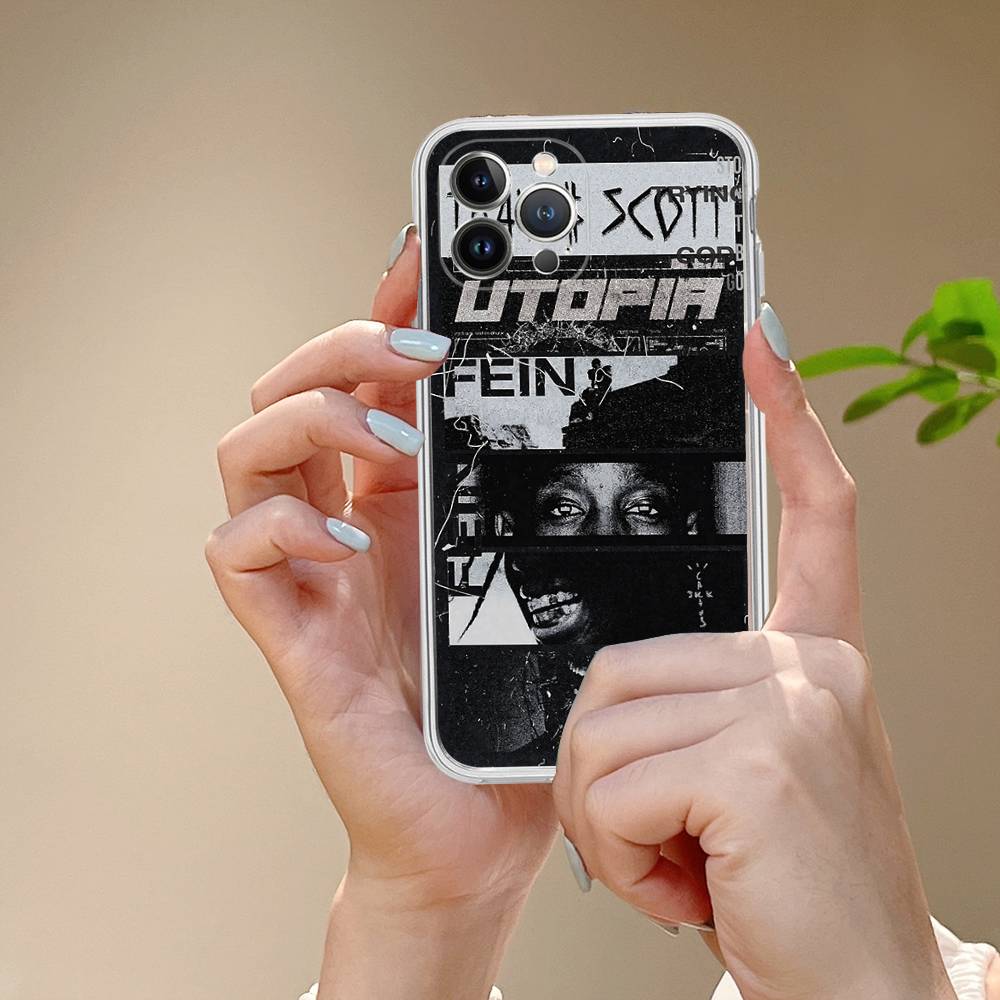 T-Travis S-ScottS Singer For IPhone 17 16 15 14 13 12 11 Pro Max Plus Phone Case High End Silicone