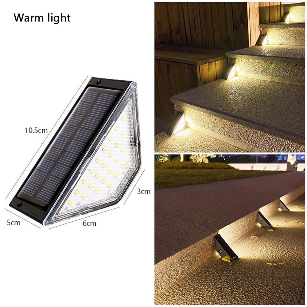 Warm Light Stair Light LED Outdoor Floor Light High Quality Solar Step Lamp Porch Terrace