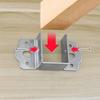 8pcs Bed Frame Stabilizer Brackets Bed Hinges Bed Frame Holders Simple Installs for Secure & Stable Sleep Environment