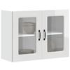 VidaXL Kitchen Wall Cabinet with Glass Door "Kalmar" High Gloss White Engineered Wood 853609