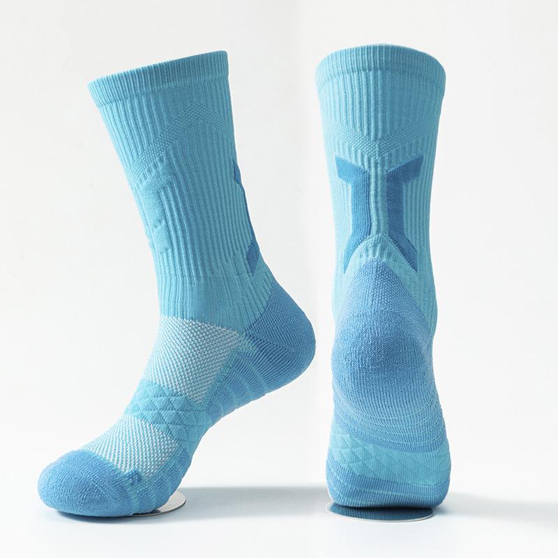 Баскетбольные фитнес-носки, дышащие спортивные специальные носки-гольфы для бега и тренировок, быстросохнущие носки средней длины