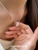 Серебряное ожерелье-ракушка Su Chuang S925 для женщин – Высококачественная универсальная цепочка на ключицу с текстурой гребешка