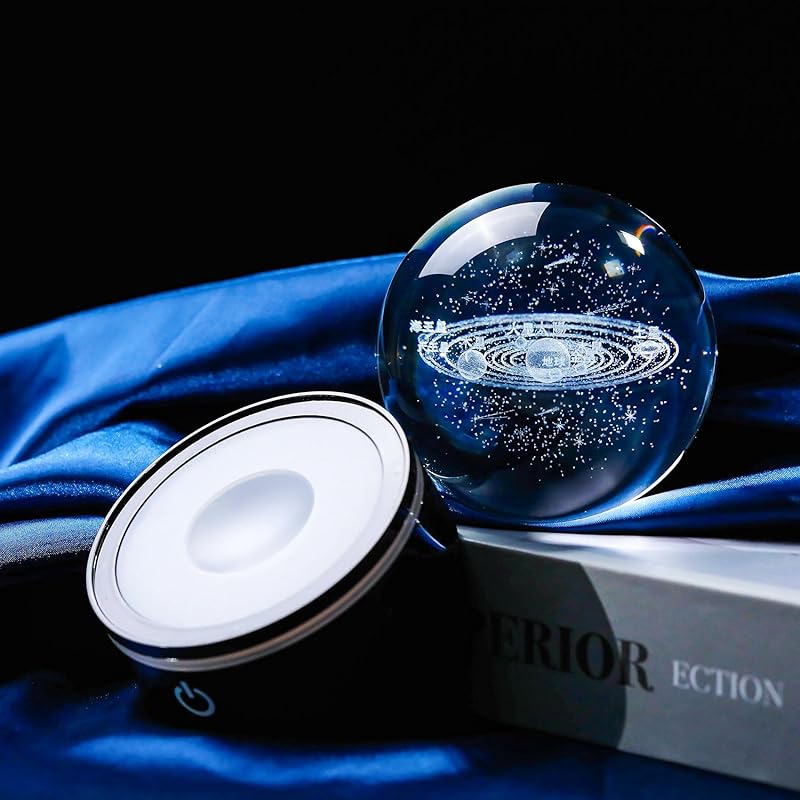 Kertari 3d universe K9 crystal ball solar system model birthday present male woman Popular [Genuine] Interior fashionable Healing goods crystal ball