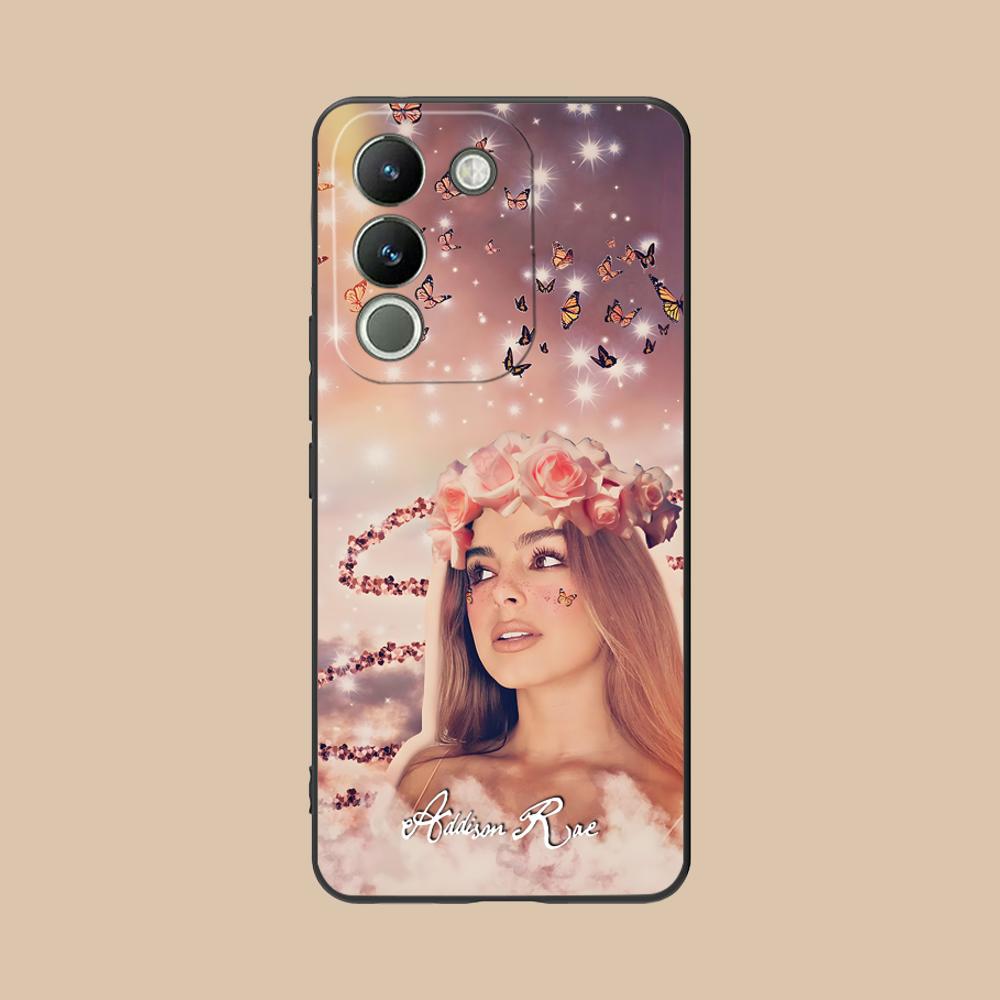 Чехол для мобильного телефона Addison Rae для VIVO V60 V50 V40 V30 V29 V27 V25 V23 Pro Lite 5G Цветной Печатный Чехол Роскошный Красивый Чехол