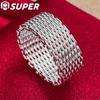 925 Sterling Silver Interwoven Web Ring Jewelry