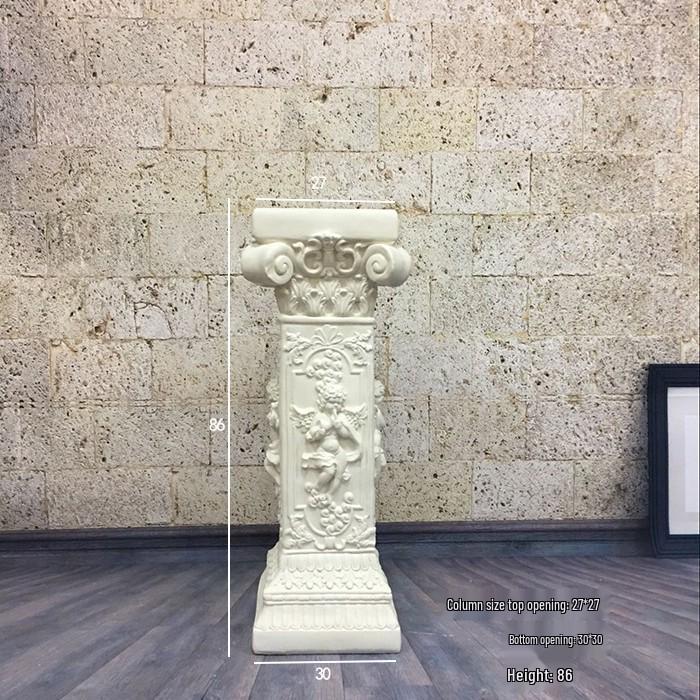 Свадебная золотая римская колонна подставка для цветов – Европейская полосатая трофейная стекловолоконная декорация