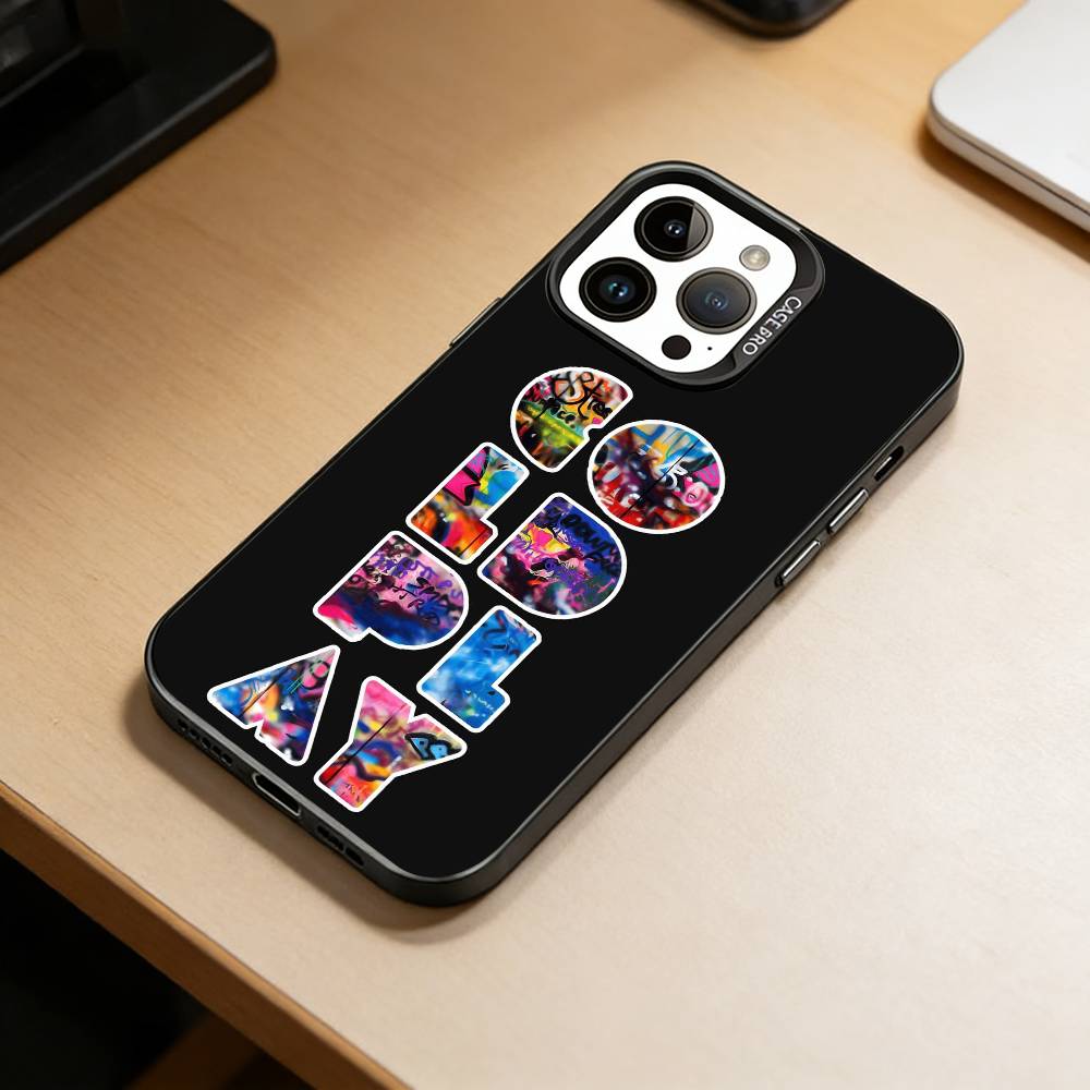 Band C-Coldplay  Phone Case For iPhone 17,16,15,14,13,12,11 Plus,Pro Max,XS,Colorful Silver Black Cover
