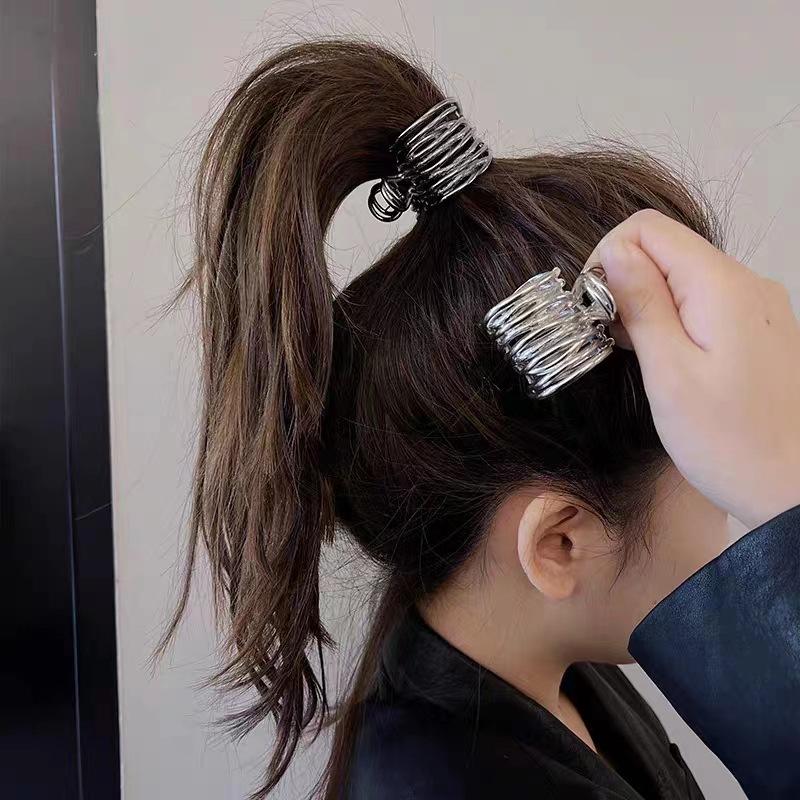 Высокий зажим для хвоста для женщин, модные металлические зажимы для волос для девочек, фиксированная шпилька для девочек, зажим для волос, аксессуары для волос, головные уборы