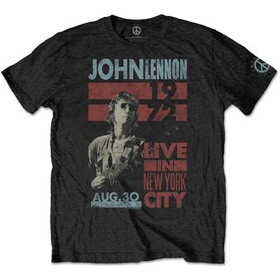 Джон Леннон - Live In New York City - Черная футболка