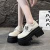 Модный дизайнер 9 см Высокие Новые Осенние Женские Плетеные Кожаные Кроссовки Туфли Платформа Повседневная Обувь Толстая Подошва Обувь для Ходьбы Zapatos Mujer
