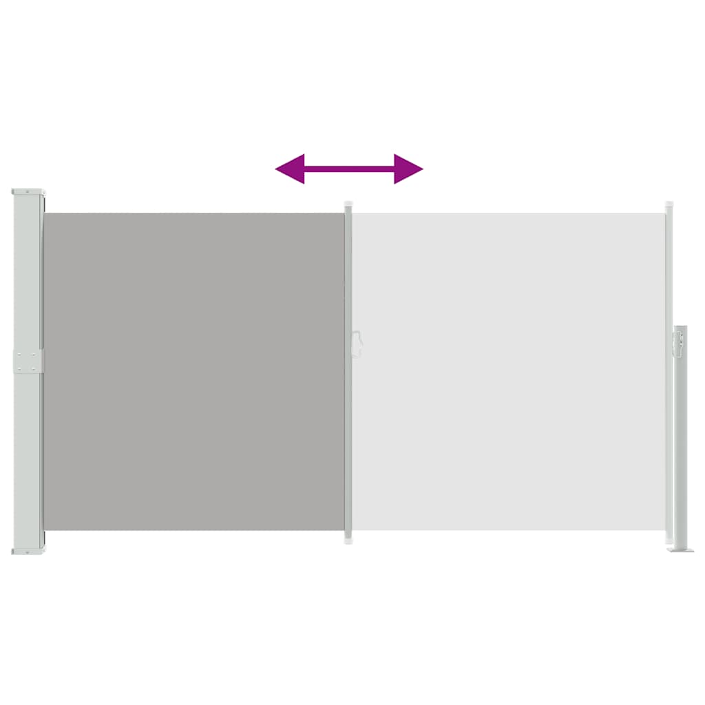 Retractable Side Awning 160 x 300 cm Gray