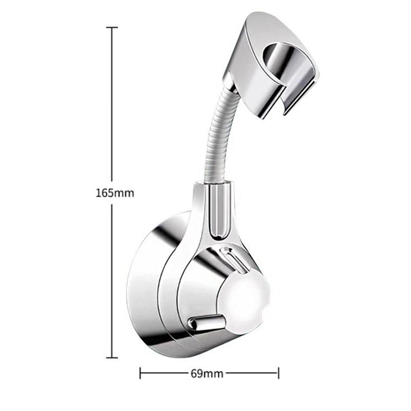Держатель для душа на присоске Регулируемый держатель насадки для душа Ручной держатель с насадкой Без ударов Многоугольный поворотный кронштейн для душа