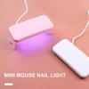 УФ-лампа для ногтей, портативная мини-USB, компактная, складная, простая в использовании светодиодная терапевтическая машина, сушилка для лака для ногтей для путешествий