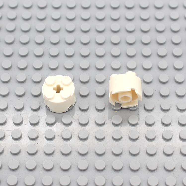 100 шт. Совместимый с LEGO 3941 Кирпич Круглый 2x2 с отверстием для оси Строительный Блок для Творчества Образовательный Собираемые Частицы