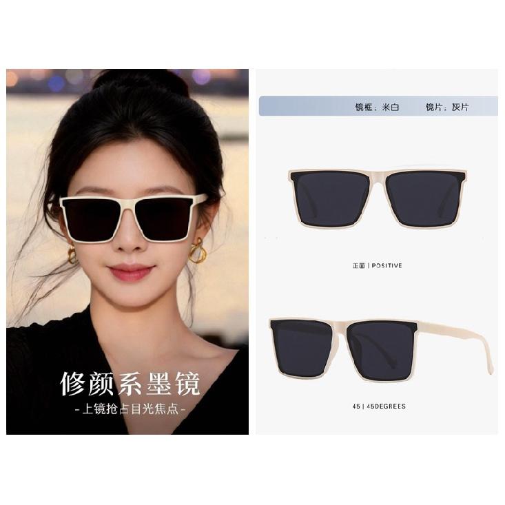 European and American style polarized sunglasses for men and women, new UV protection driving glasses, fishing square-frame large-face sunglasses
