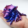 Креативный 3D-печатный рак-отшельник Подвижный шарнирный рак-отшельник Настольный декор Украшение на морскую тематику Любители морской жизни Домашний декор