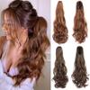 Synthetic Long Wave Claw Clip Ponytail Extension Heat-resistant Fiber Natural Hair For Women Daily Wear
